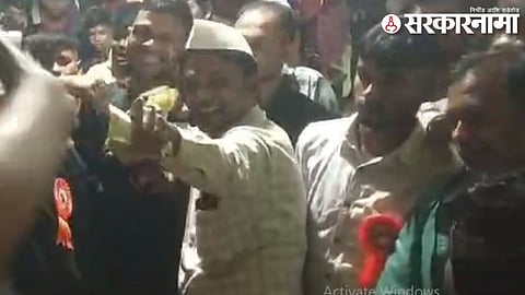 Panchyat Samiti Chairman Dancing in Mandai at Bhandara District.