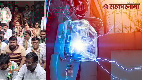 MLA Pratibha Dhanorkar Protest