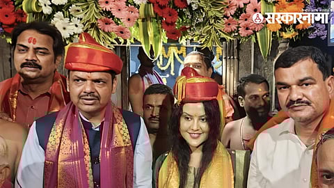 Devendra Fadnavis, Harshvardhan Patil, Dattatray Bharne