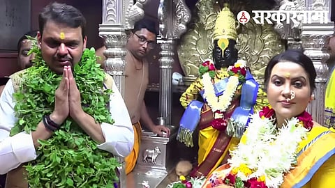 Devendra Fadnavi in Vitthal Temple