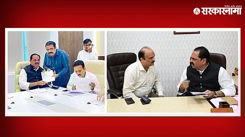 Suhas Kande & Pankaj Bhujbal with Minister Anil Patil