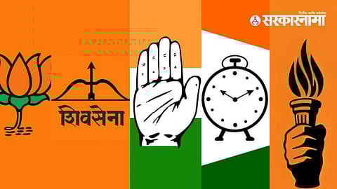 BJP, Shivsena, NCP, Congress