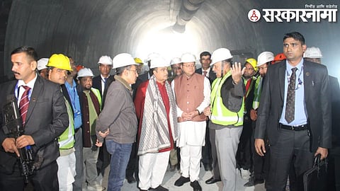 Nitin Gadkari at Uttarkashi