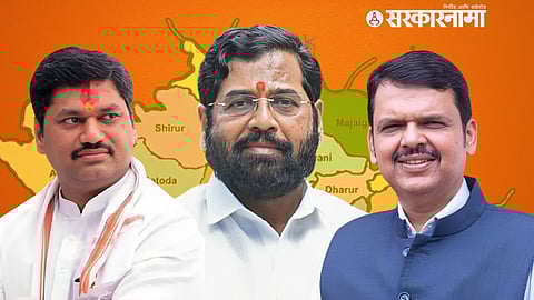 Dhananjay Munde, Eknath Shinde, Devendra Fadnvis