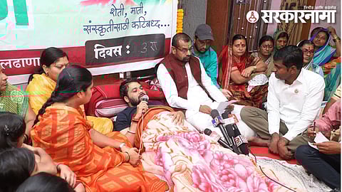 Sadabhau Khot with Ravikant Tupkar At Buldhana.