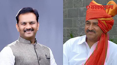 Abhijit Patil and MLA Shinde