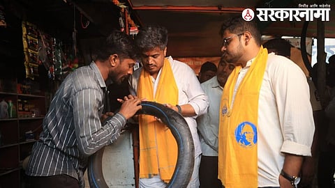 MLA Rohit Pawar at Washim.