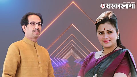 Navneet Rana & Uddhav Thackeray.