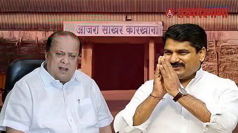 Hasan Mushrif and MLA Satej Patil