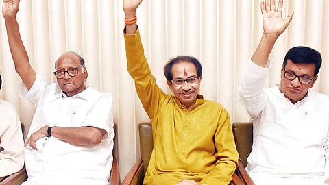 Uddhav Thackeray, Sharad pawar Balasaheb Thorat