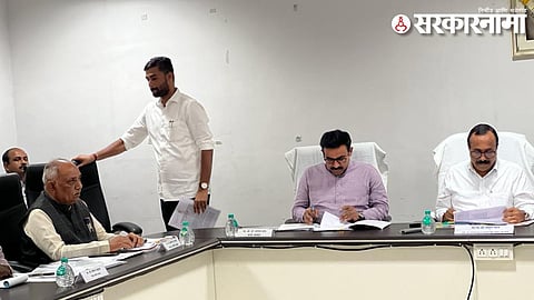 Minister Atul Save, Former Minister Dr. Parinay Fuke, Dr. Babanrao Taywade in OBC Meeting.