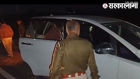 Car of MLA Balwant Wankhede.