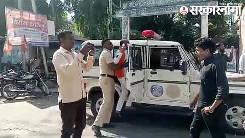 Protest in Umerkhed of Yavatmal.