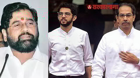 CM Shinde and Aaditya Thackeray, Uddhav Thackeray