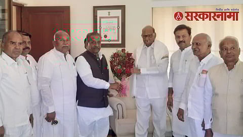 Mangalvedha Delegation meet Sharad Pawar