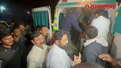 Eknath Shinde Helping Nagpur Accident Victims