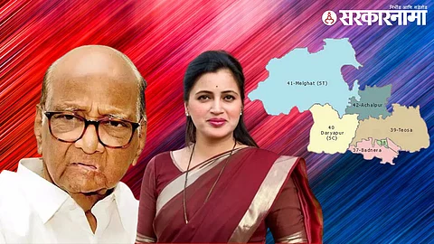 Navneet Rana & Sharad Pawar.