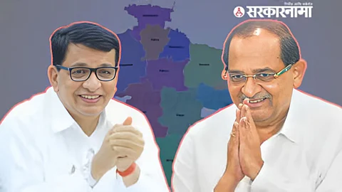Balasaheb Thorat and Radhakrishna Vikhe Patil