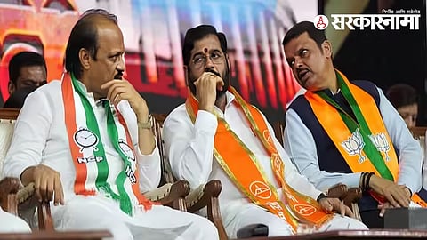 Eknath Shinde, Devendra Fadnavis, Ajit Pawar