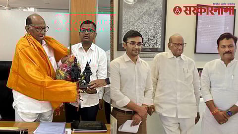 Babasaheb&Aniket Deshmukh Meet Sharad Pawar