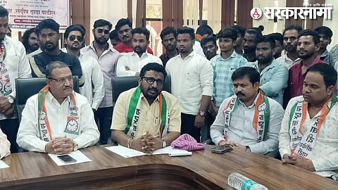 MLA Amol Mitkari in Press Meet.