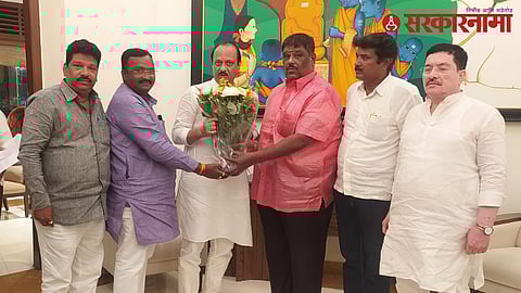 Jayant Patil's Supporter meet Ajit Pawar