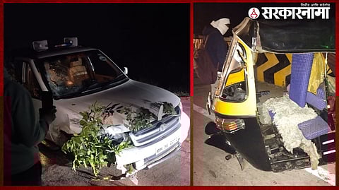 Accident To MLA Narendra Bhondekar.