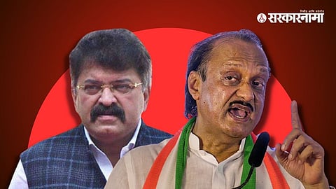Jitendra Awhad and Ajit Pawar: