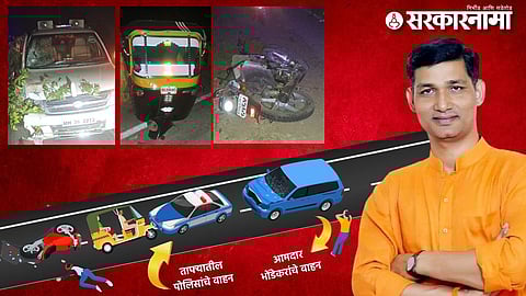 Accident To MLA Narendra Bhondekar.