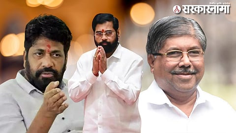 Bacchu Kadu, Eknath Shinde & chandrakant Patil.