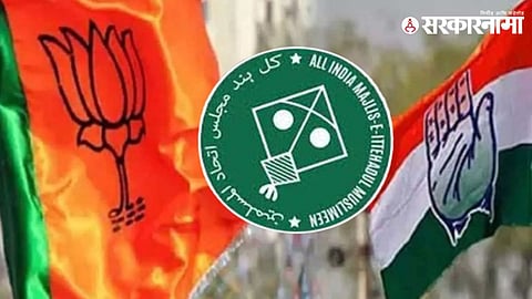 BJP, AIMIM, Congress