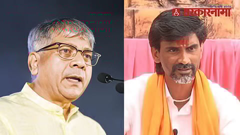 Prakash Ambedkar and Manoj Jarange Patil