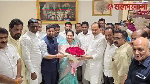 Ajit Pawar meet Jayshree Patil