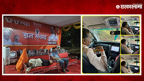 MLA Rajan Salvi Viral Photo : 'मंडपात झोप, प्रवासात जेवण'; ठाकरेंचे निष्ठावंत आमदार साळवींचे फोटो व्हायरल!