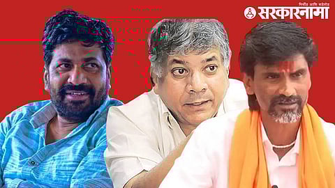Bachchu Kadu, Prakash Ambedkar and Manoj Jarante