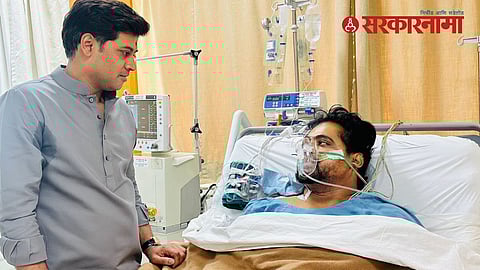 MP Dr. Shrikant Shinde meet Mahesh Gaikwad