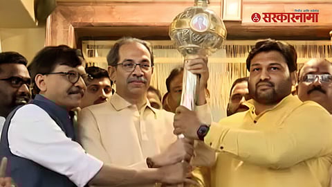 Sanjay Raut, Uddhav Thackeray And Chandrahar Patil