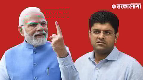 Haryana Political News : आघाडीतून बाहेर पडलेल्या पक्षालाच भाजपने फोडले? दहापैकी पाच आमदार गायब...