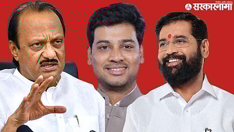 Ajit Pawar, Shrikant Shinde, Eknath Shinde