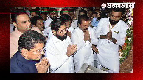 CM Eknath Shinde in Bharadidevi Temple