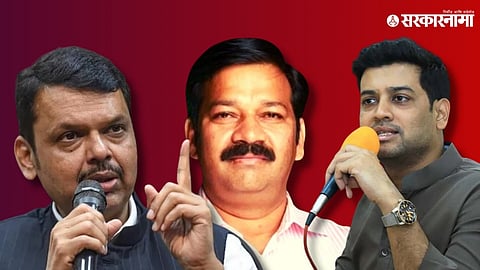 Devendra Fadnavis Ganpat Gaikawad Srikant Shinde