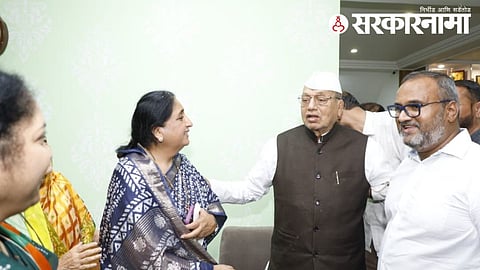 Sunetra Pawar meet nanasaheb javale