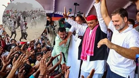 Rahul Gandhi-Akhilesh Yadav Rally