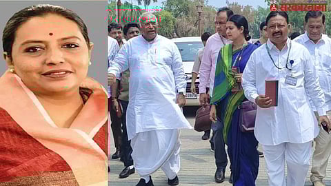 Balwant Wankhede with Mallikarjun Kharge