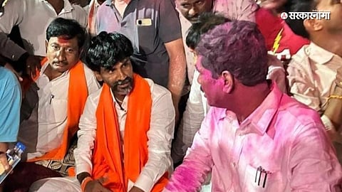 Bajrang Sonwane Meet Manoj Jarange Patil