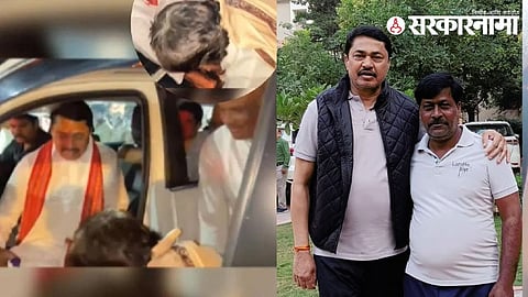 Congress worker washing Nana Patole feet sparks controversy in Maharashtra