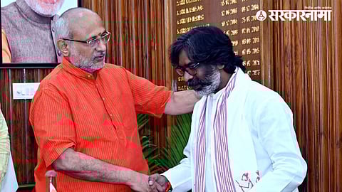 CP Radhakrishnan, Hemant Soren