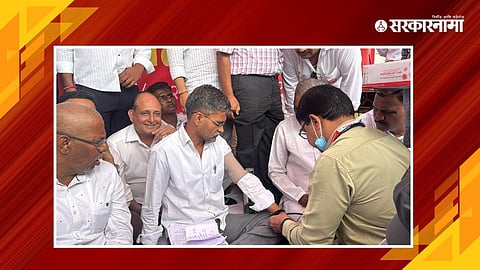 Nilesh Lanke protest