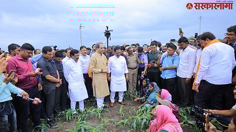 Uddhav Thackeray Visits Farmers