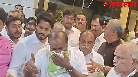 Blood from Kumaraswamys Nose